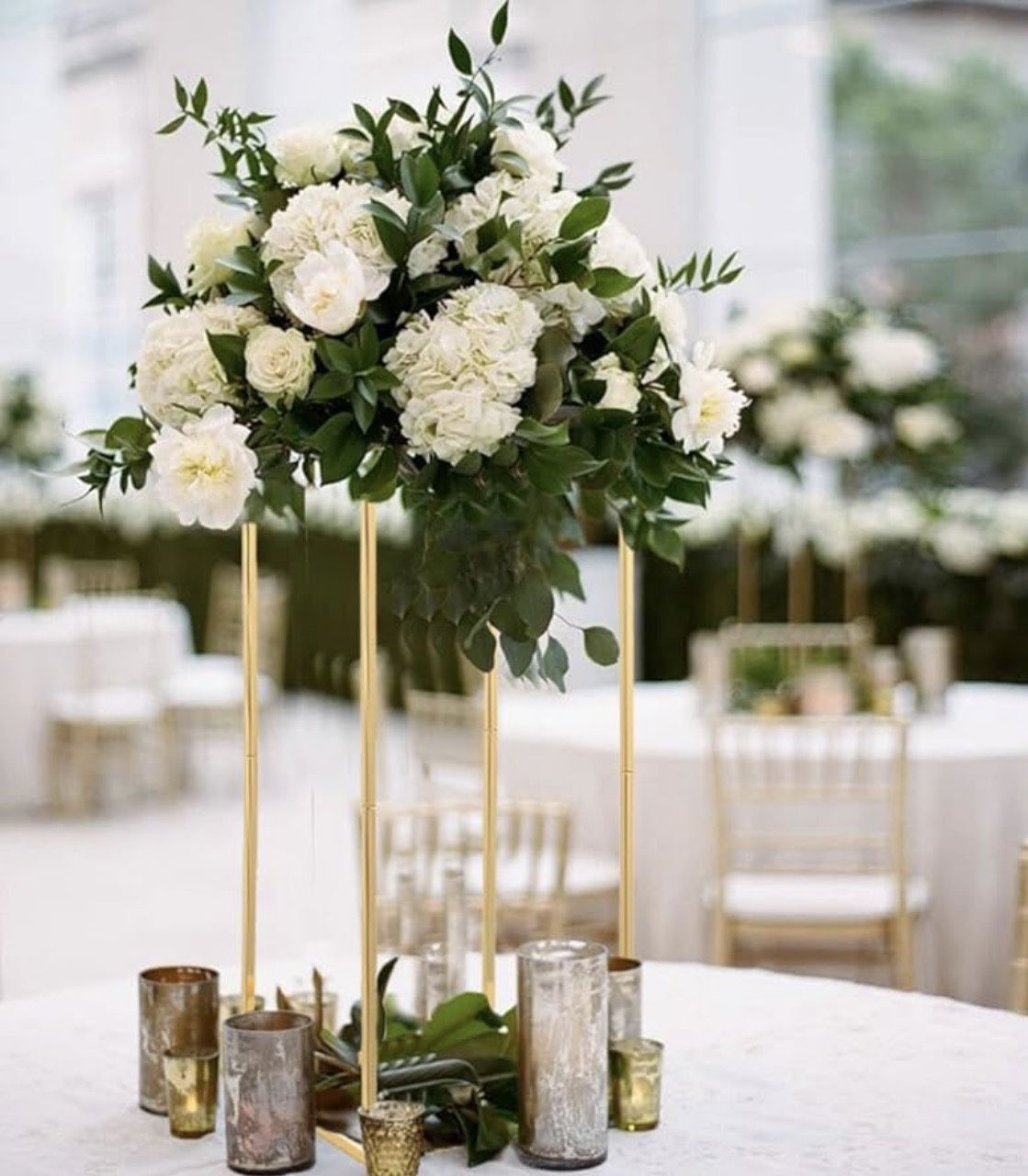 Gold Columns For Centerpieces
