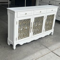 SHABBY CHIC SLENDER ENTRY PIECE, COUCH TABLE, CONSOLE OR CREDENZA 