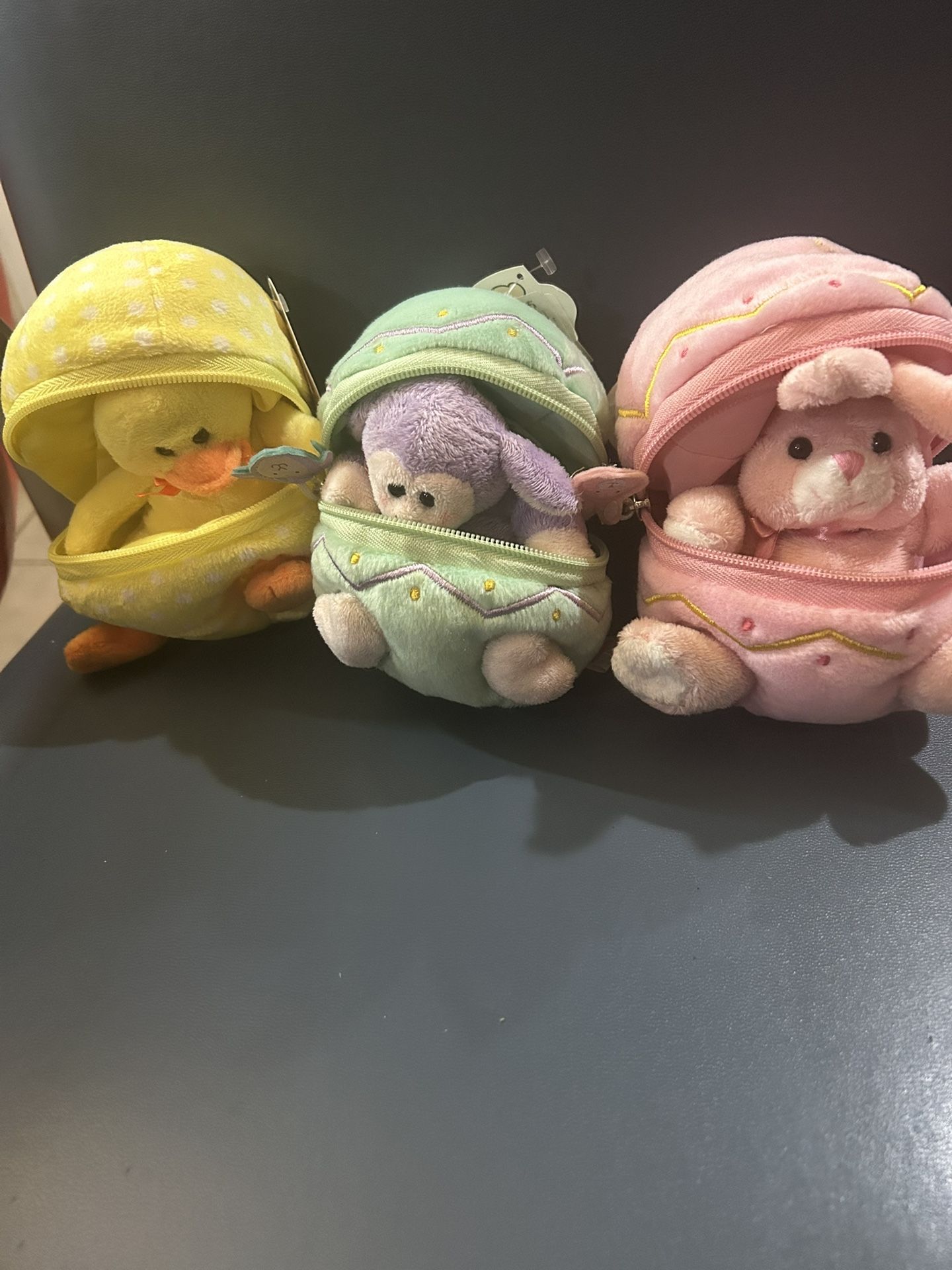 3 Plushies