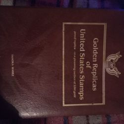 22 Karat Gold Golden Replicas Of United States Stamps. 42 Stamps