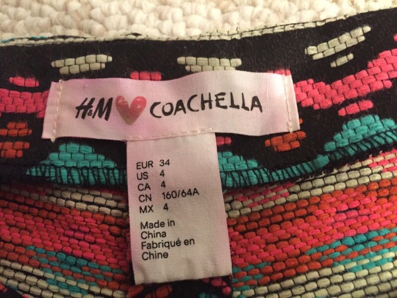 Coachella shorts size 4