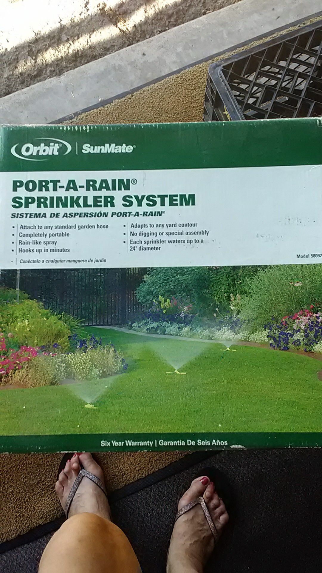 Port-A-Rain sprinkler system