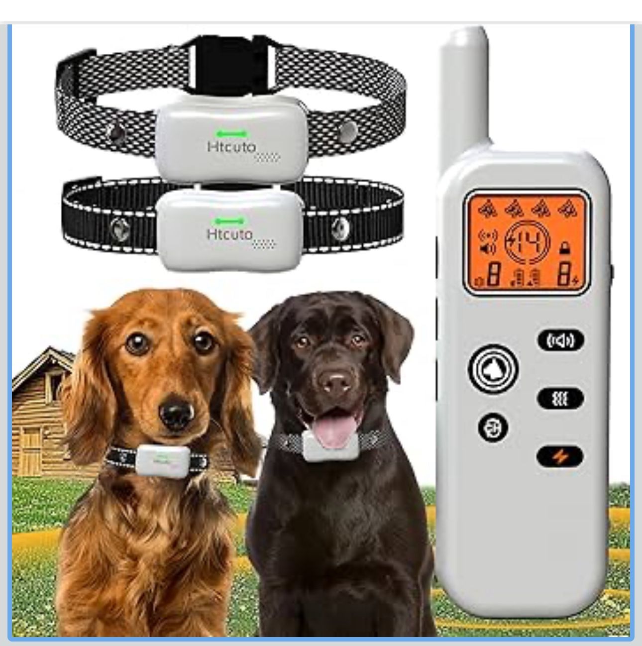 Wireless Dog Fence & Ultrasonic Training Collar -1160-Yard Adjustable Boundary for Outdoor