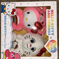NIB Hello Kitty & Friends Care Bear Plushies