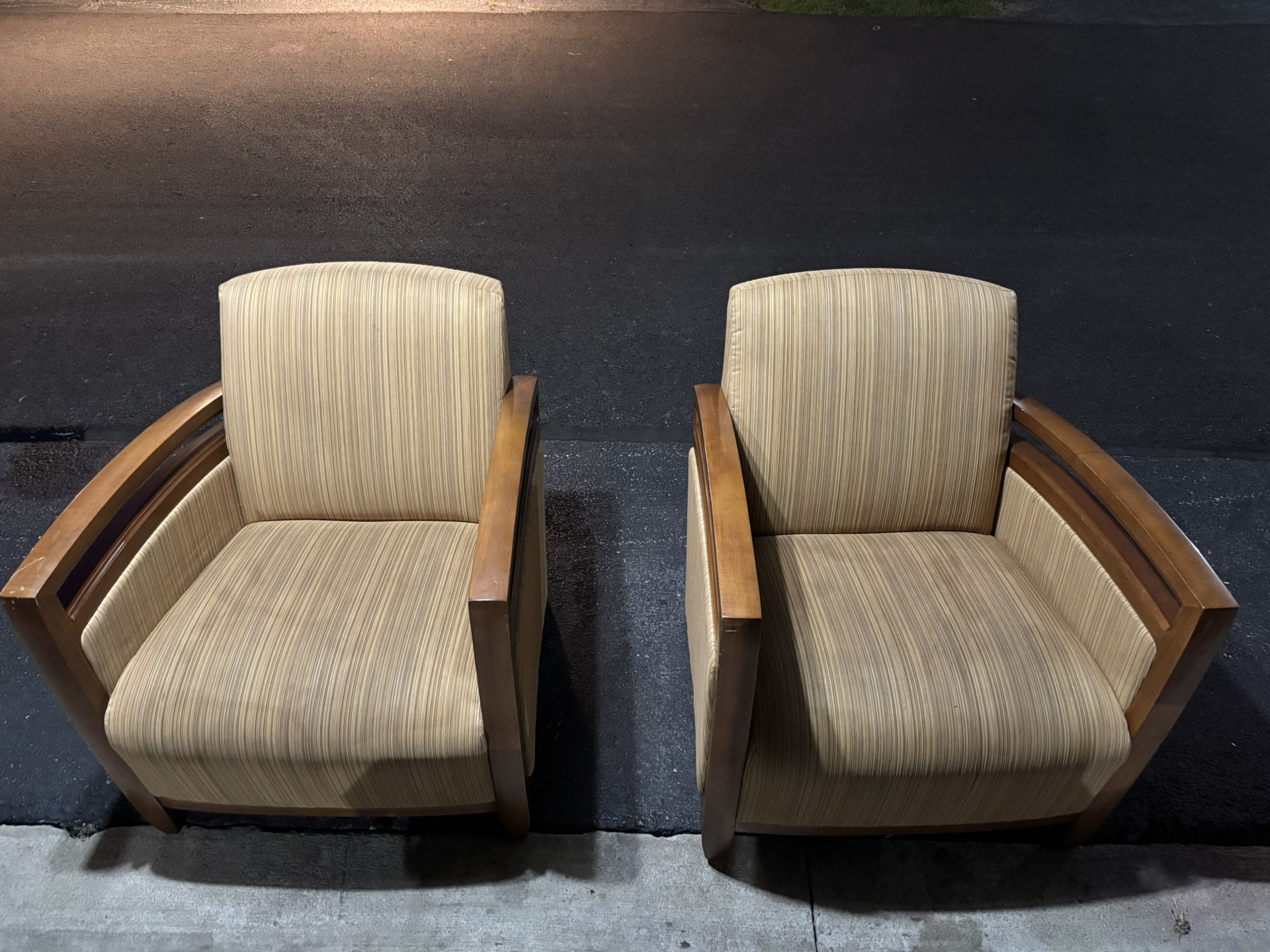 2 Woven Chairs $25 Each Read Description