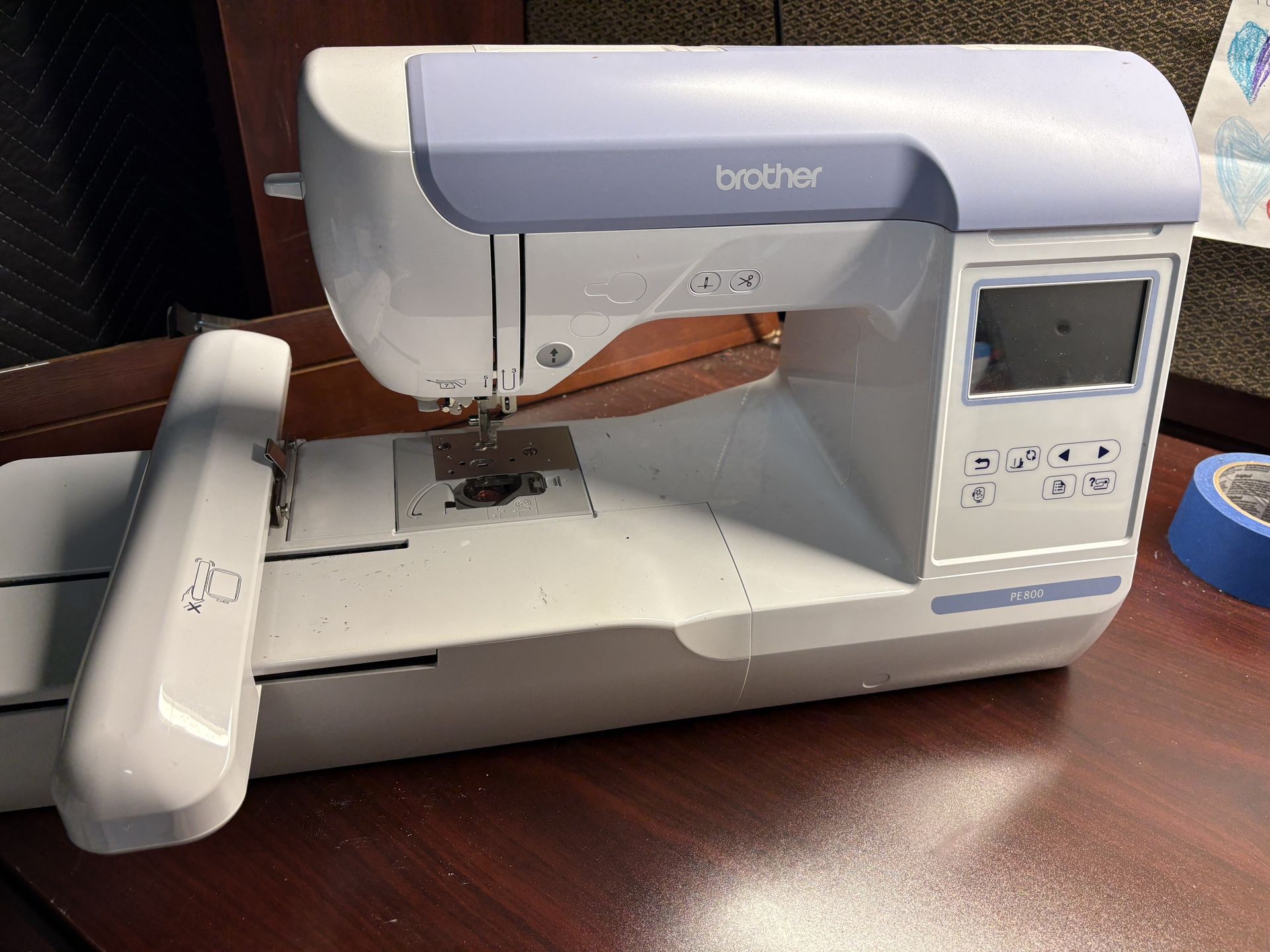 Brother PE800 embroidery machine