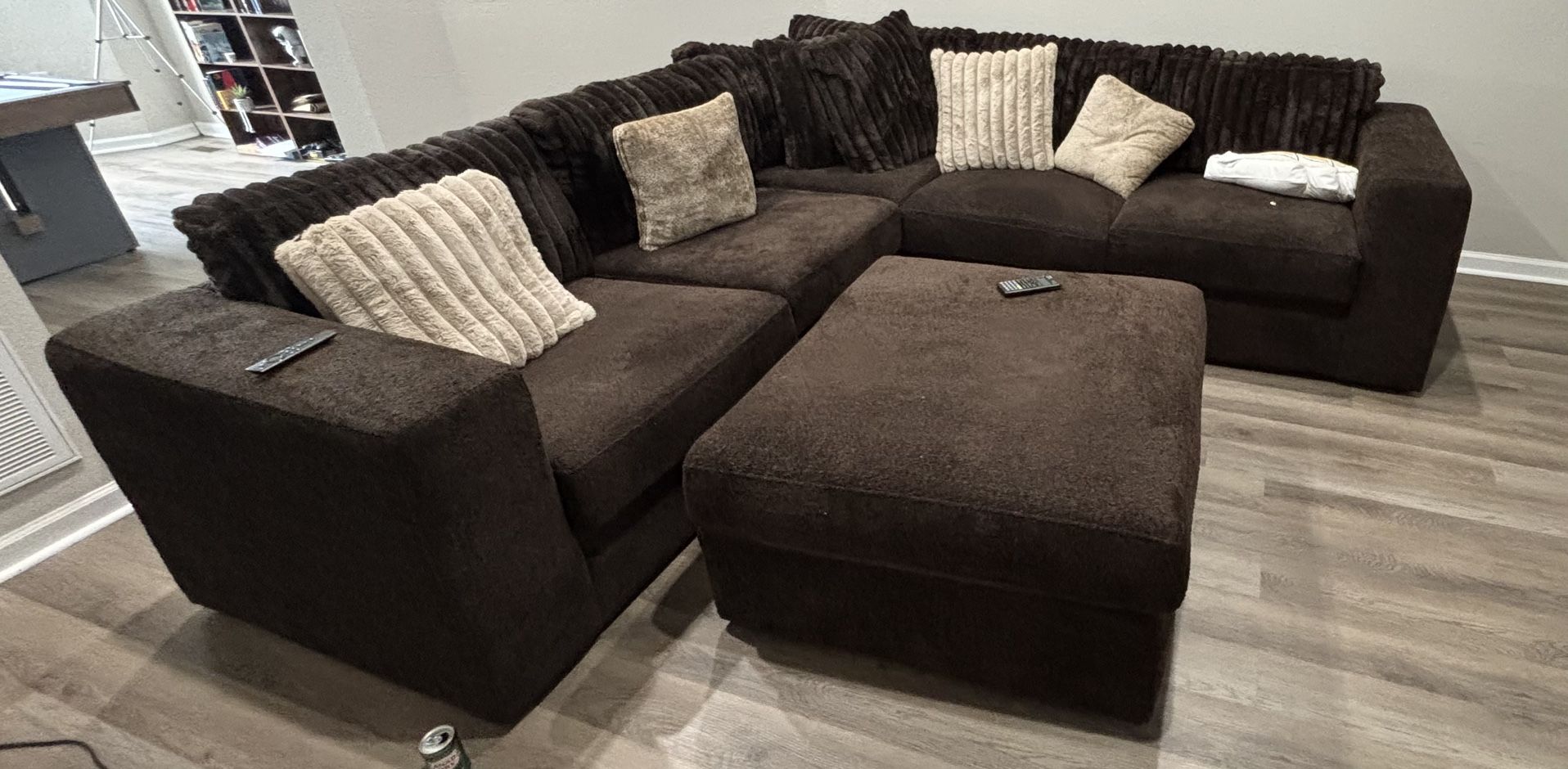 Left facing Sofa And Ottoman