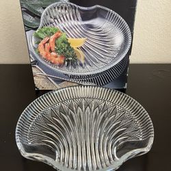 Shell Shape Glass Tray 