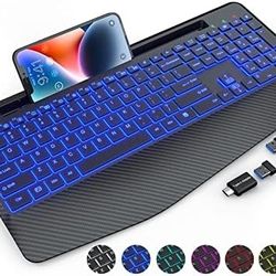 Hamile Wireless Keyboard 8 Backlights Effects $30