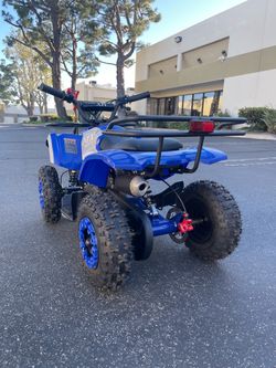Kids Gas Powered ATV 49cc 4-Wheeler | 15 MPH Off-Road Quad Bike , mix weight 130lb