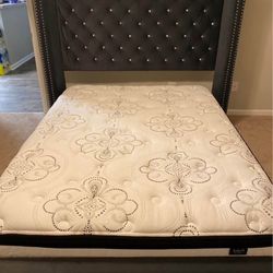 Grey upholstered Bedframe 