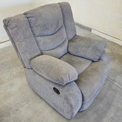 Slate-Gray Recliner