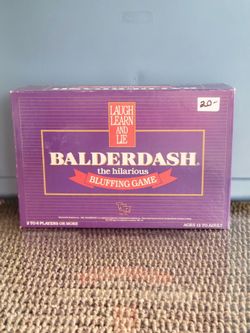 Balderdash Board Game  - 1984 - The Hilarious Bluffing Game - Complete