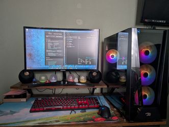 Complete Gaming Setup – RTX 3070 Gaming PC + 144Hz Monitor + Accessories + Chair + Table