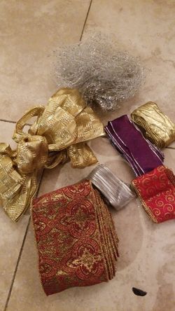 tree topper and ribbons