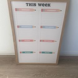White Board Calendar 