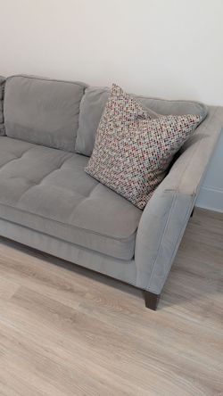 Gray Cindy Crawford Sofa  and Loveseat