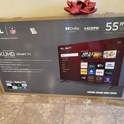 55” TCL 4K UHD SMART ROKU TV 
