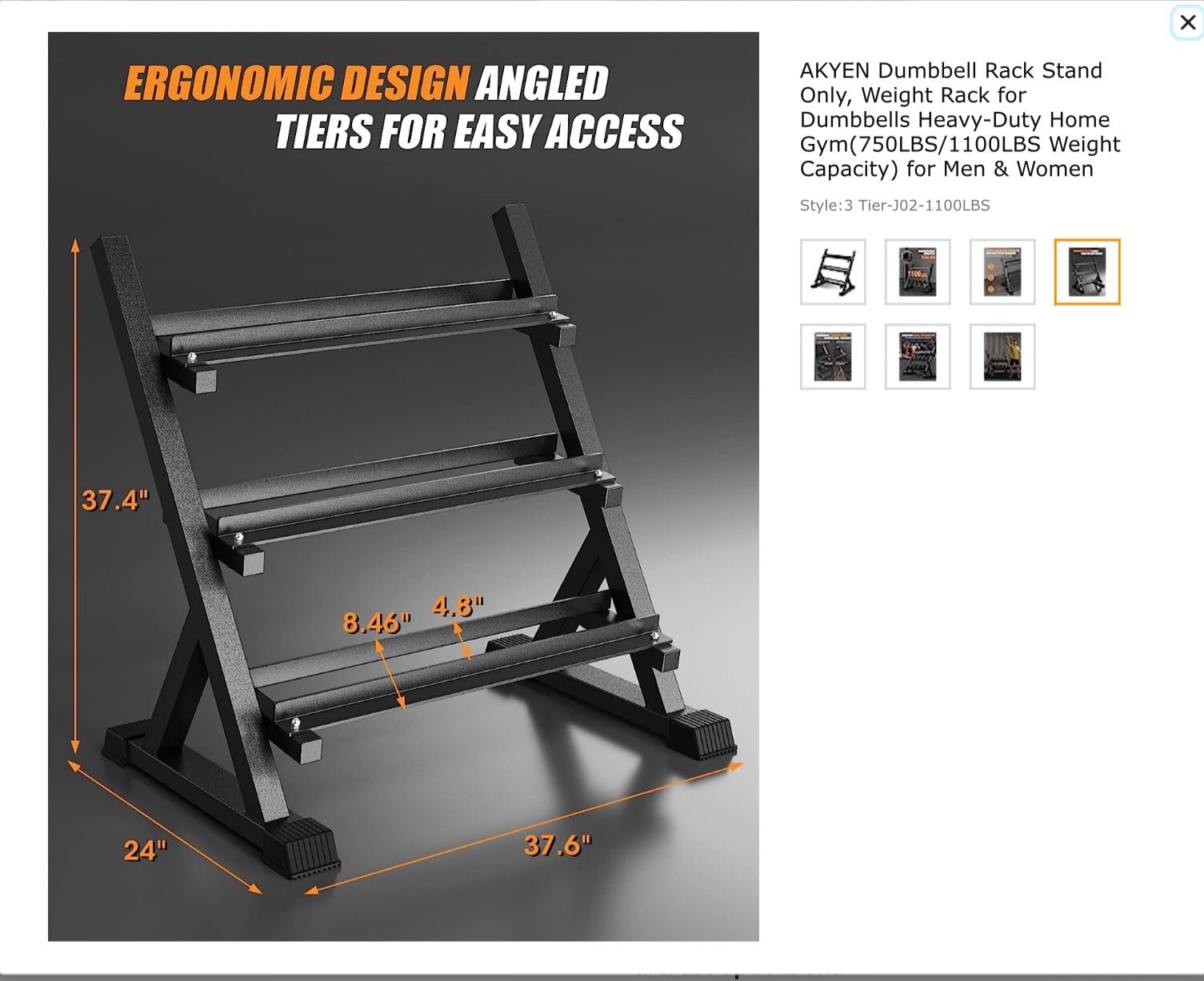 Dumbbell rack