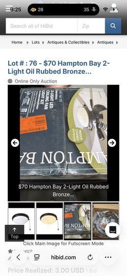 Ceiling Fan Light Kit New