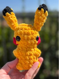 Pikachu Pokémon plushie ⚡️ crochet ⚡️ handmade