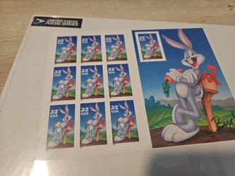 Vintage bugs bunny 1997 stamps