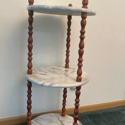 3 Tier Round Marble Table
