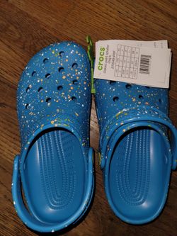 Blue Crocs Junior size 3