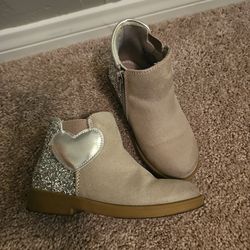 Glitter heart boots for toddler Girl
