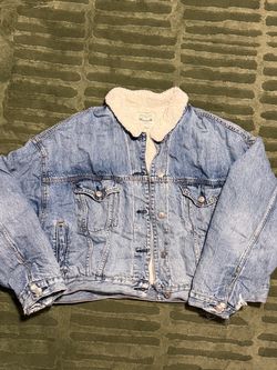 American eagle Sherpa lined Denim Jacket