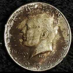 1964 Kennedy Silver Half Dollar (TONED)