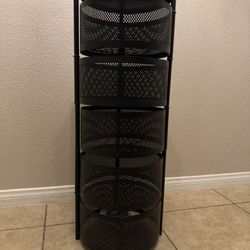 5-tier Circular Rotating Basket -Storage