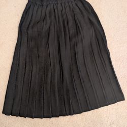 Black Pleated Skirt