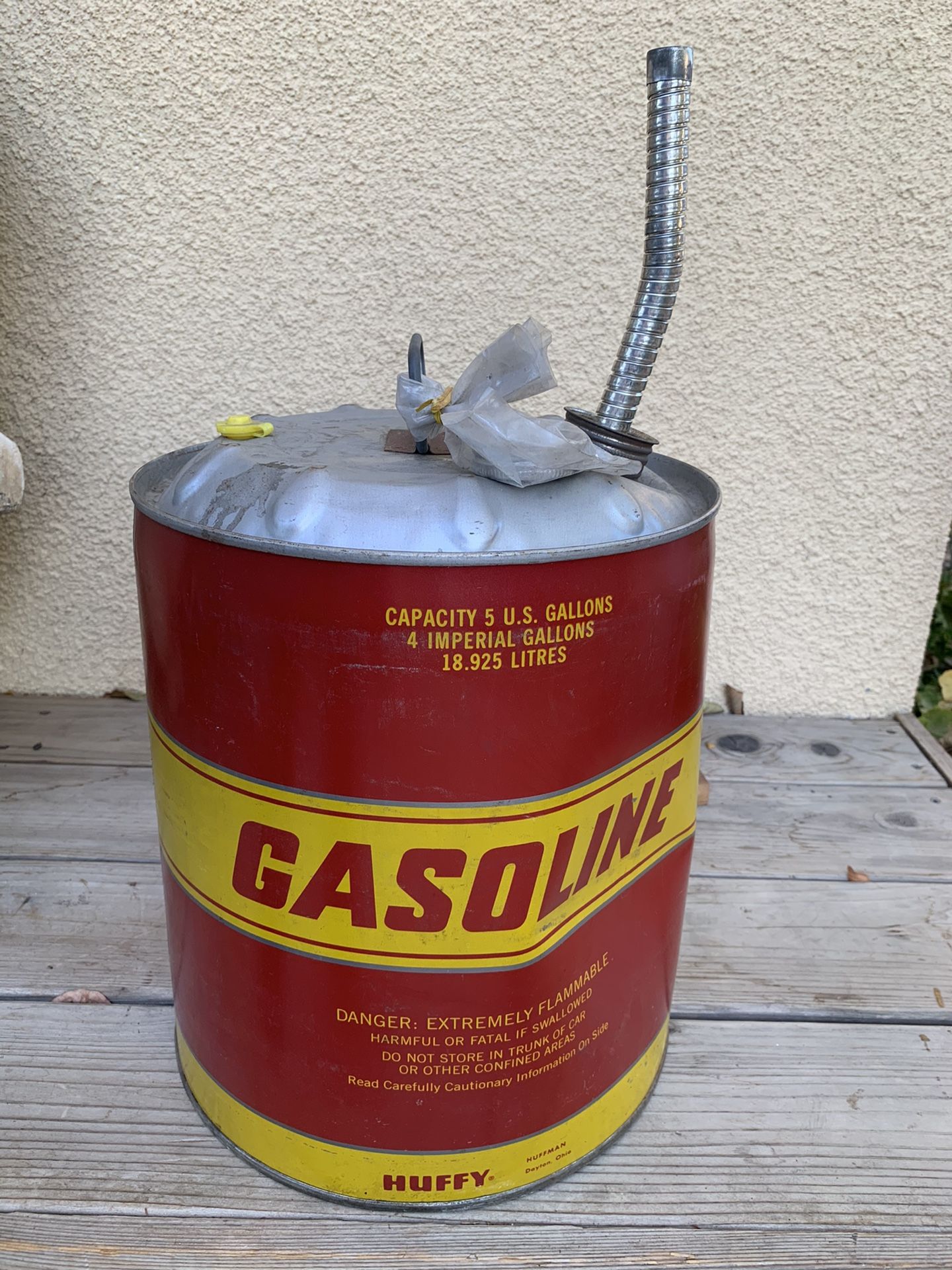 Huffy Vintage metal gas can (5 gallons)