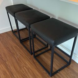 Counter Height Bar Stools Set of 3