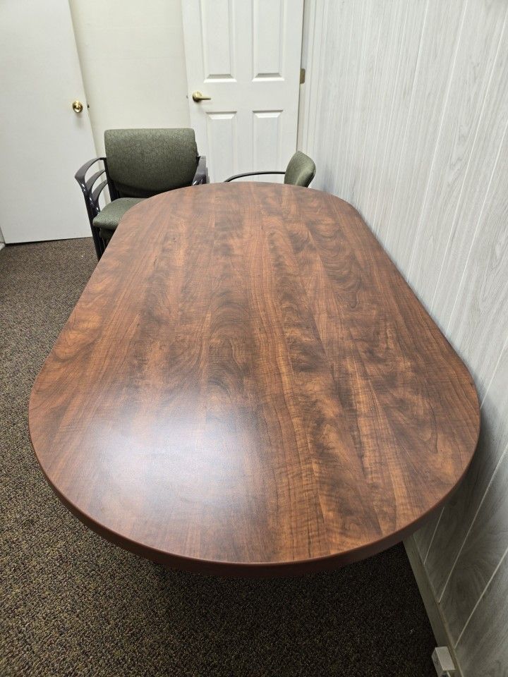 3 LARGE L SHAPE OFFICE DESKS ($200 Each, 1 CONFERENCE TABLE($100.)