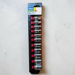 Kobalt 11-Piece SAE Shallow Socket Set 1/2” Drive