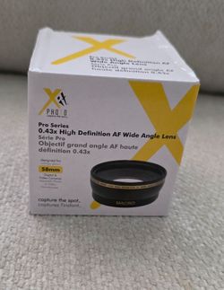 Xit Photo Pro Series 0.43x Wide Angle Lens 58mm