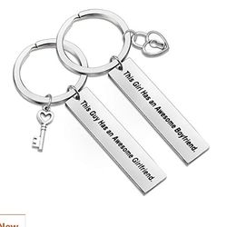 Valentine's Day Special! Couples Keychain Set. New In Gift Bag. 
