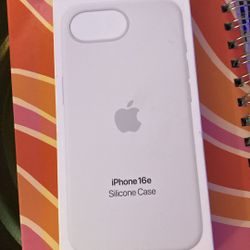 Apple iPhone 16e Silicone Case White New