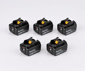 🔥 (5 Pack) Makita 18V LXT BL1860B 6.0Ah Lithium-Ion Battery – OEM High Capacity