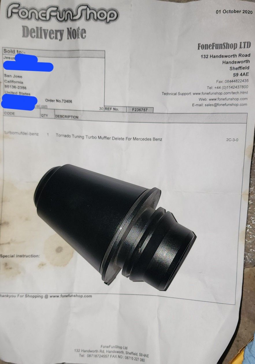 Turbo Muffler Delete 2013 Mercedes