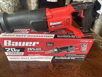 BAUER Reciprocating Saw -Cordless 20 V