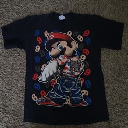 Mario Y2K Bape Eviso T Shirt Size Medium 