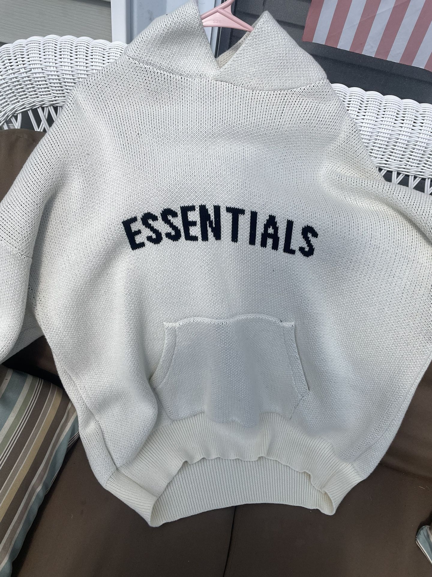 Fear Of God Essentials Knit Hoodie Large