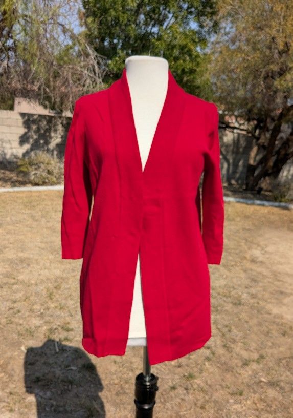 Scarlet Spring & Mercer Womens Small Casual Open-Front Cardigan Sweater Coat EUC