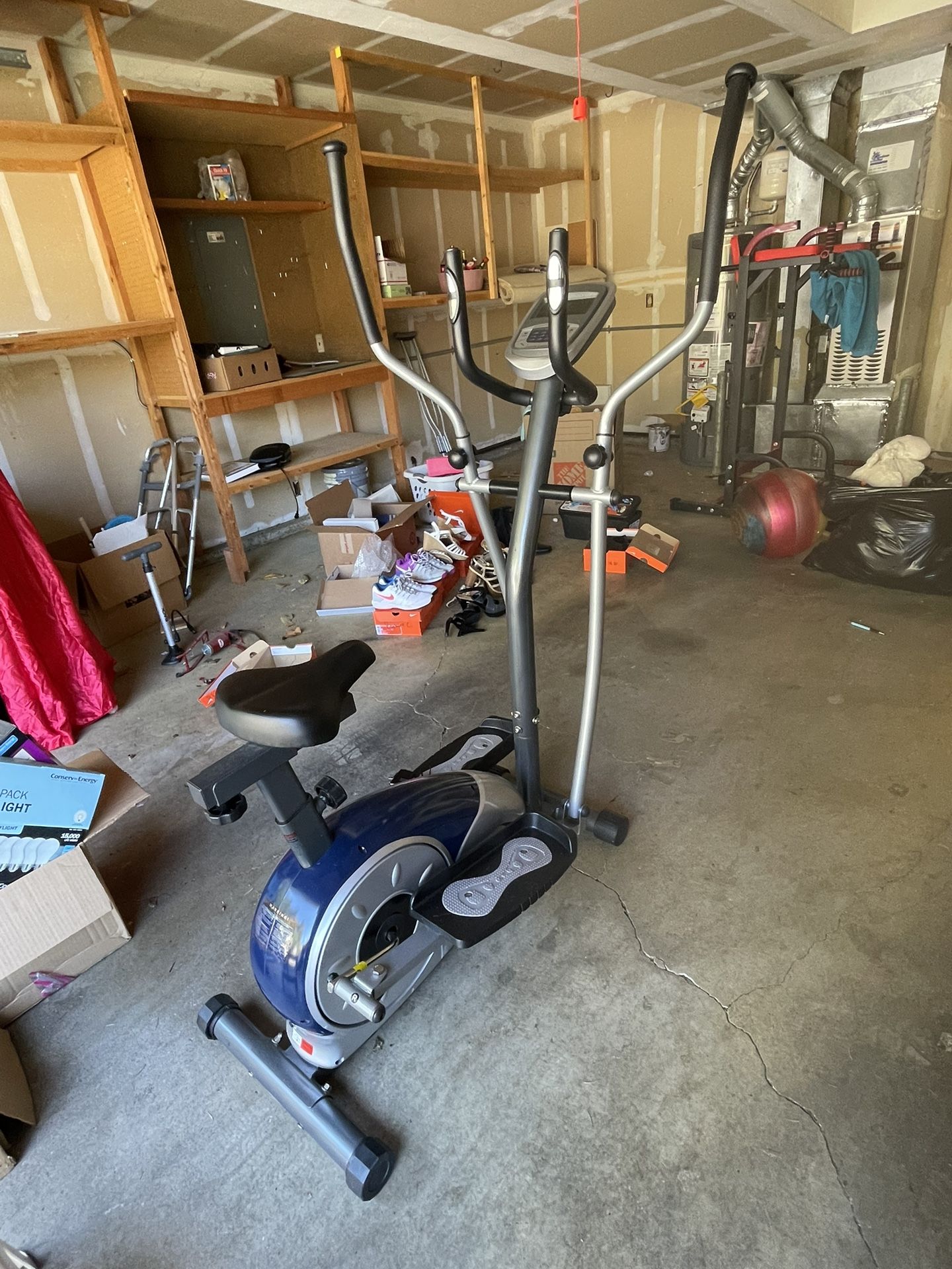2 in1 Elliptical/Upright bike