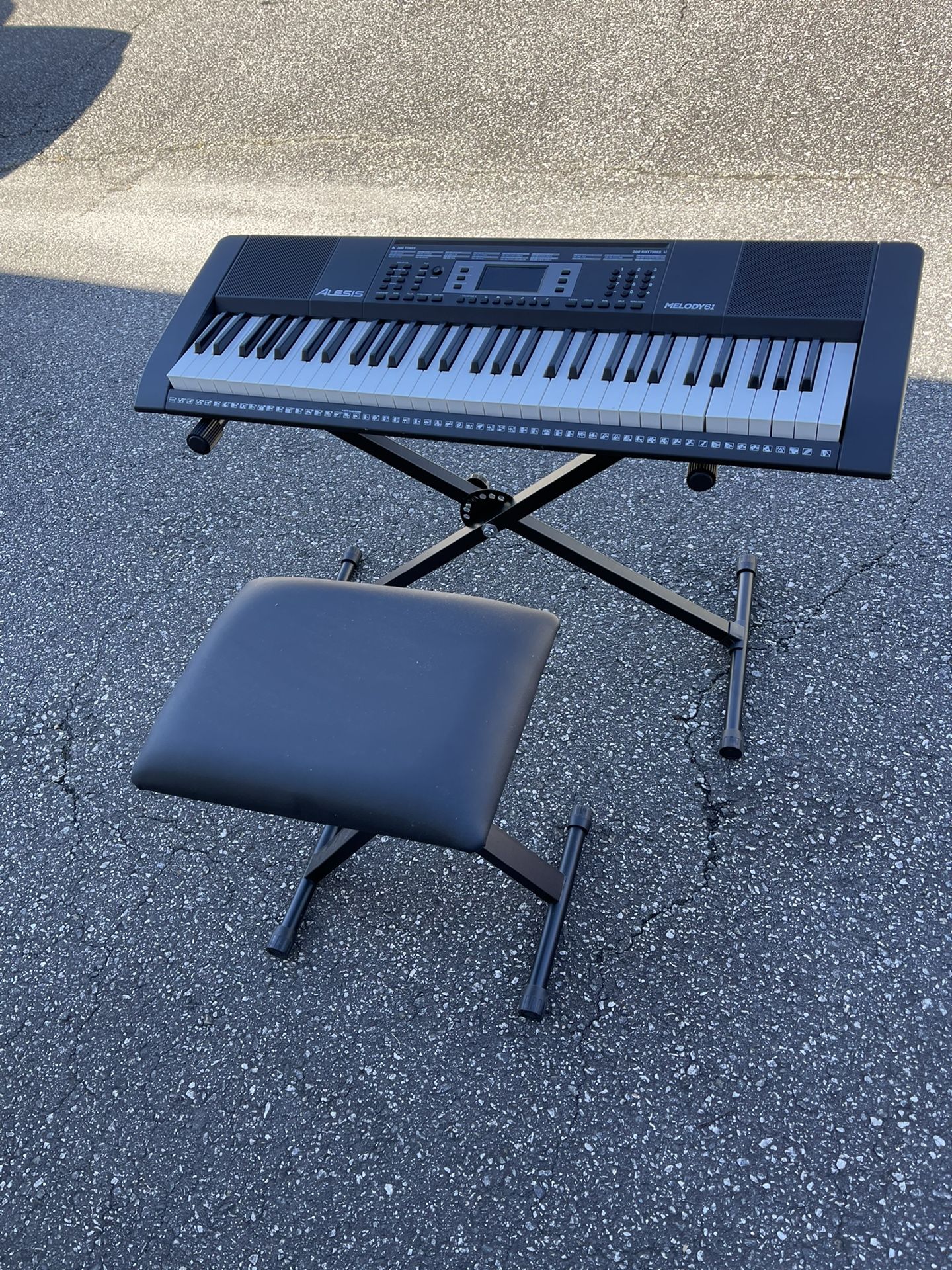 Electric  Piano With Stand And Stool