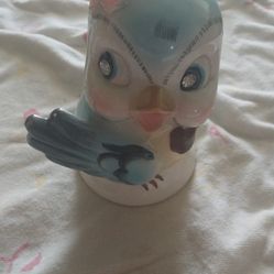 CERAMIC LEFTON BLUE BIRD BANK