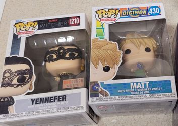Funko Pop Lot – Yennefer #1210 & Digimon Matt #430 Funko Pops
